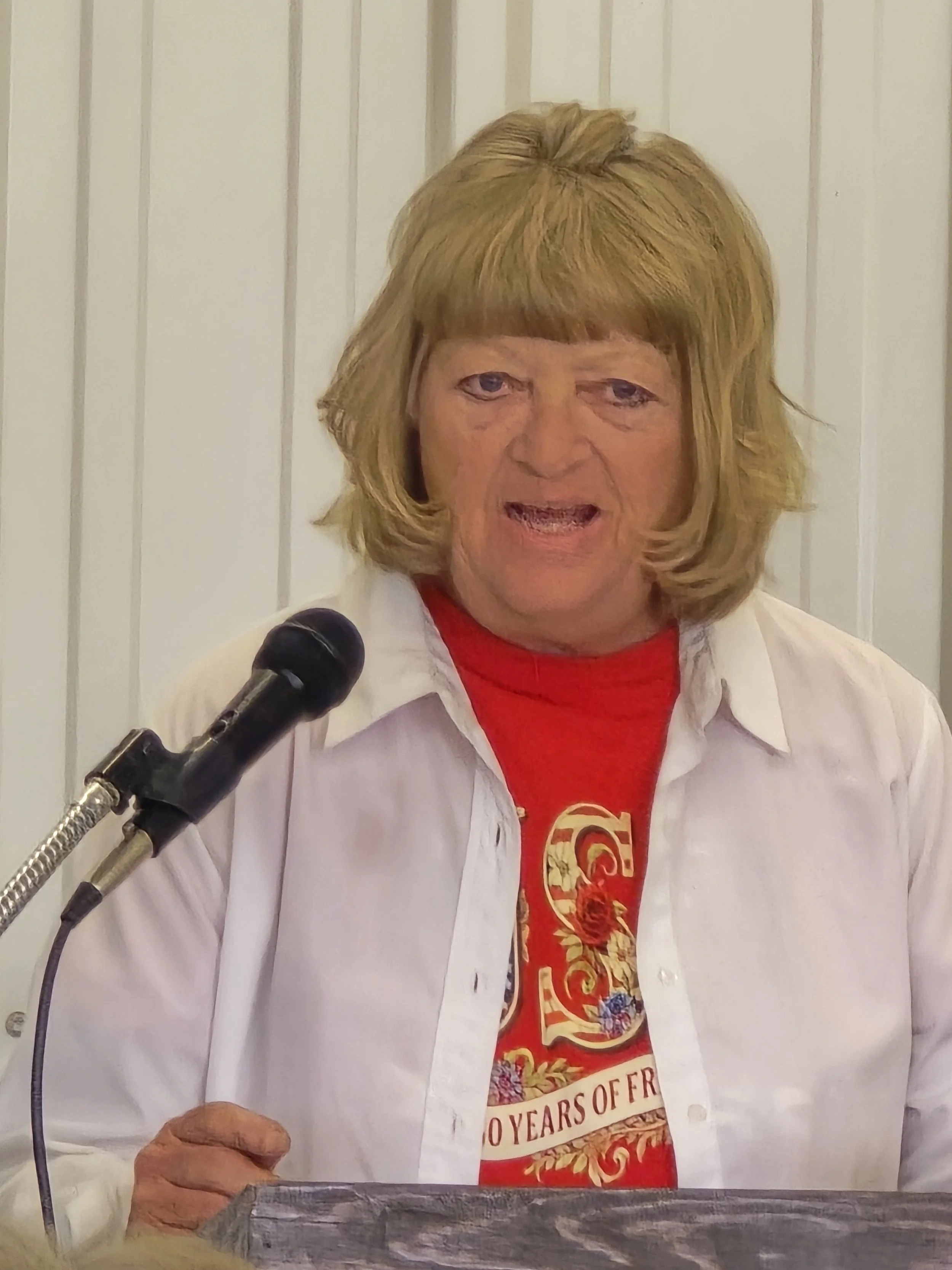 Melva Baldwin discusses the Poor Farm in the Van Tassell area.