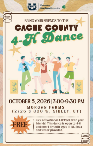 Flyer for 4-H Youth Dance