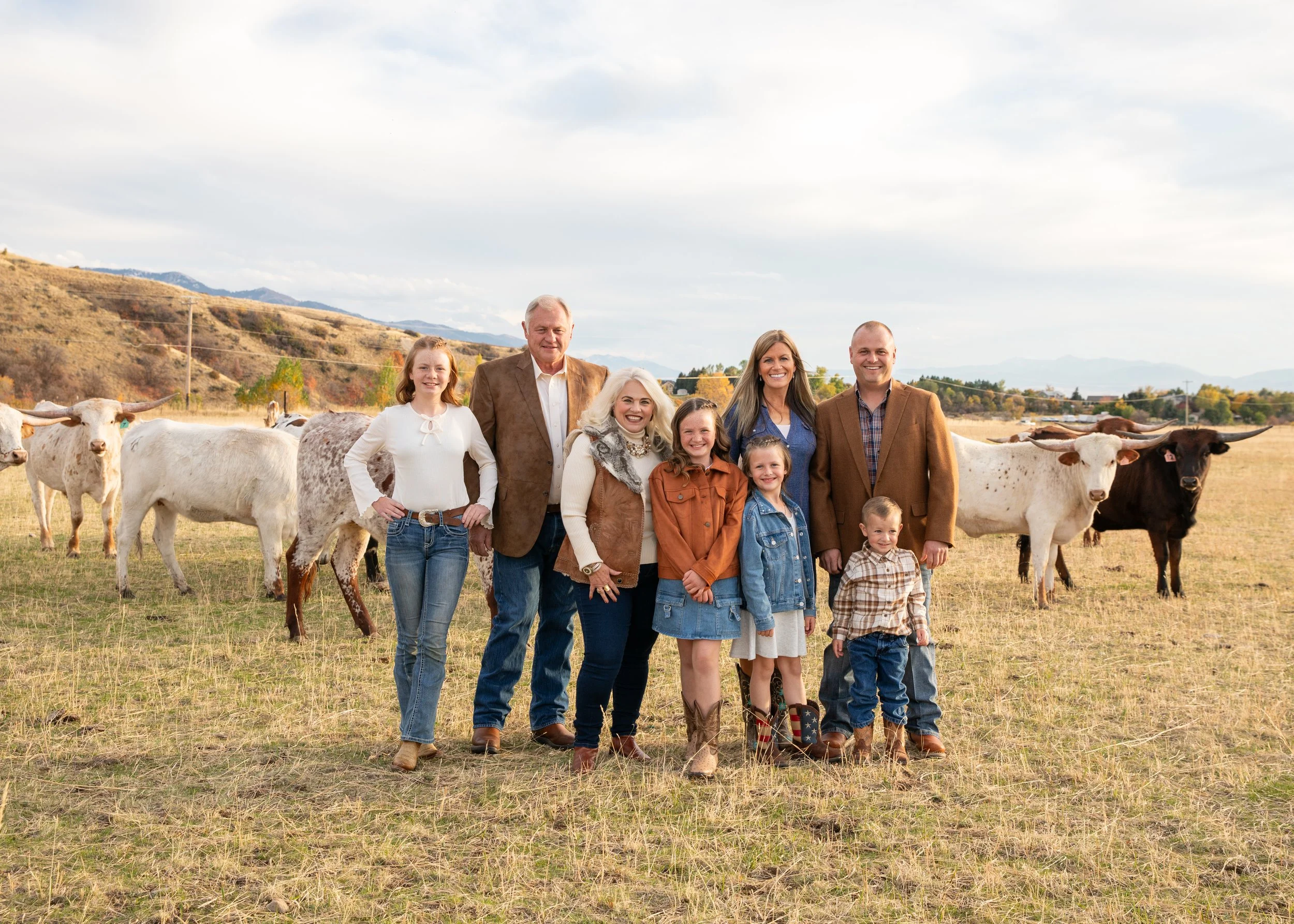 Lower Family on their cattle ranch