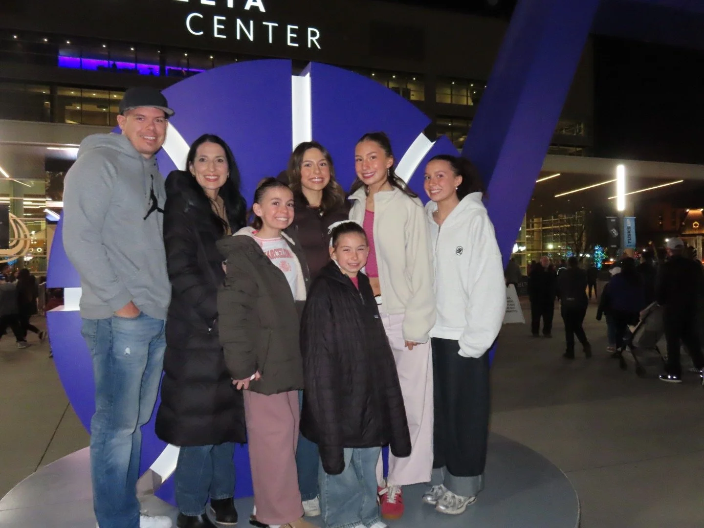 Buckley Family at the Delta Center in SLC