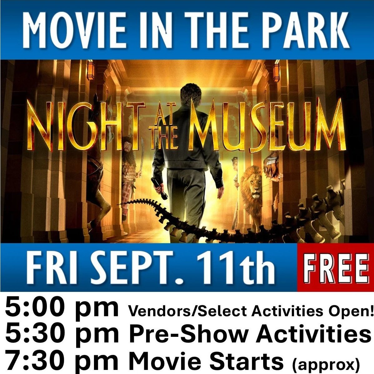 Nibley Movie In the Park Flyer