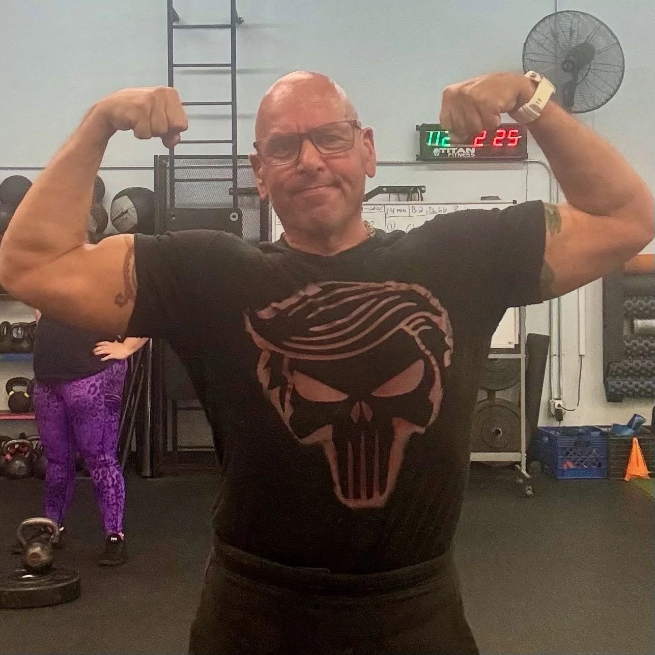 Personal trainer Maximus Lewin in a private strength training studio in Catalina Foothills, Tucson AZ