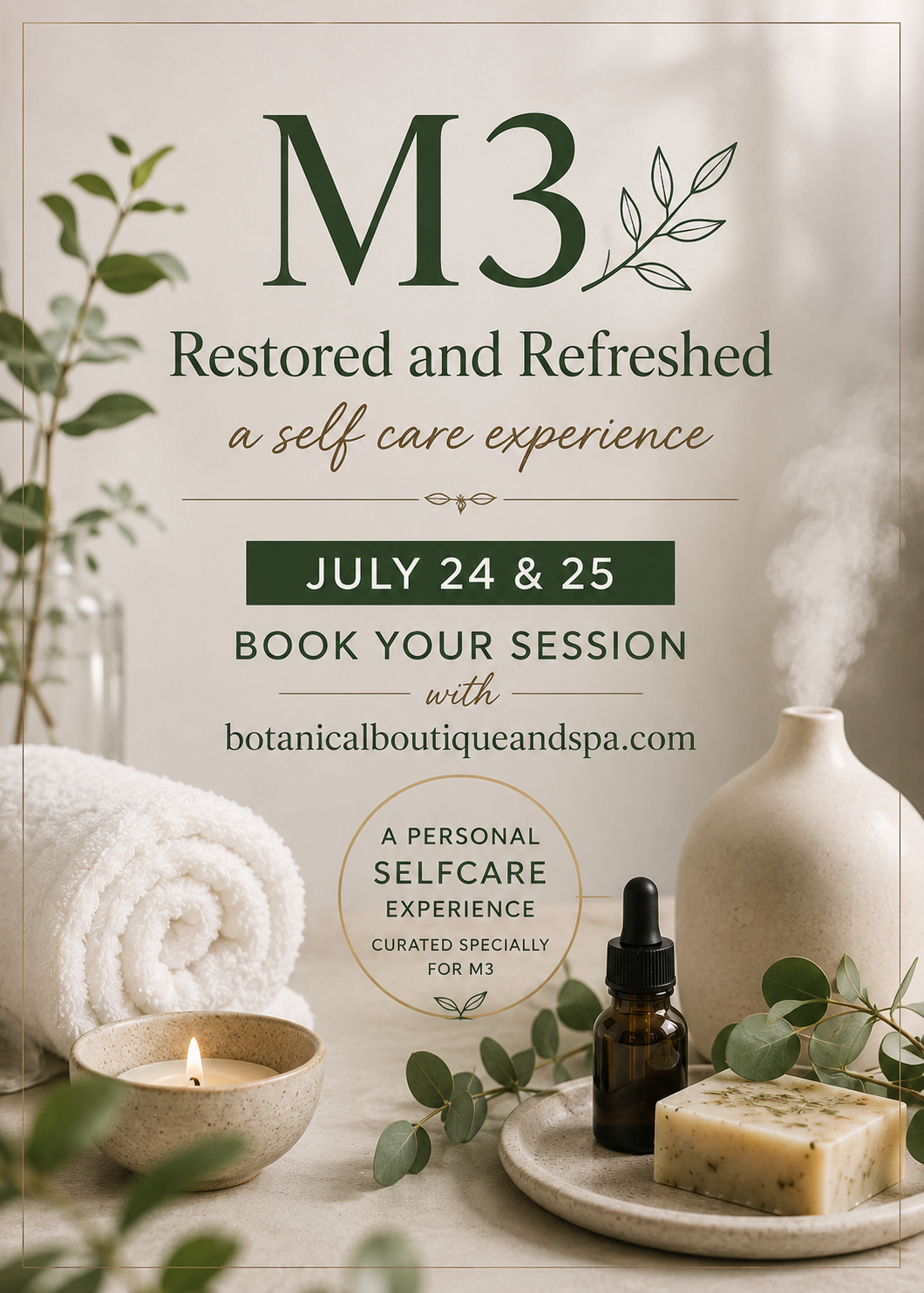 Botanical Boutique & Spa Presents: A Self Care Experience, M3: Restored & Refreshed