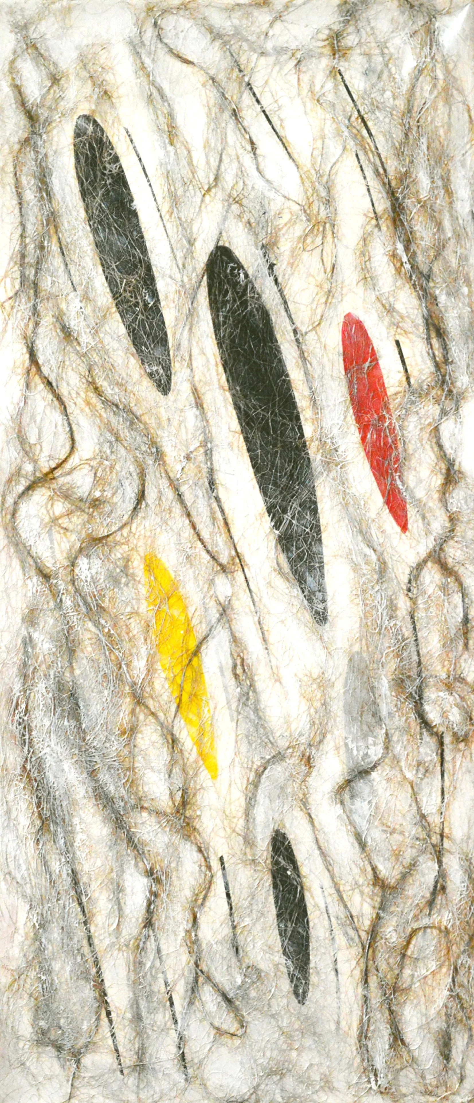 Travelling,
2026, 40 cm x 90 cm,
Acrylic and hemp fiber on canvas