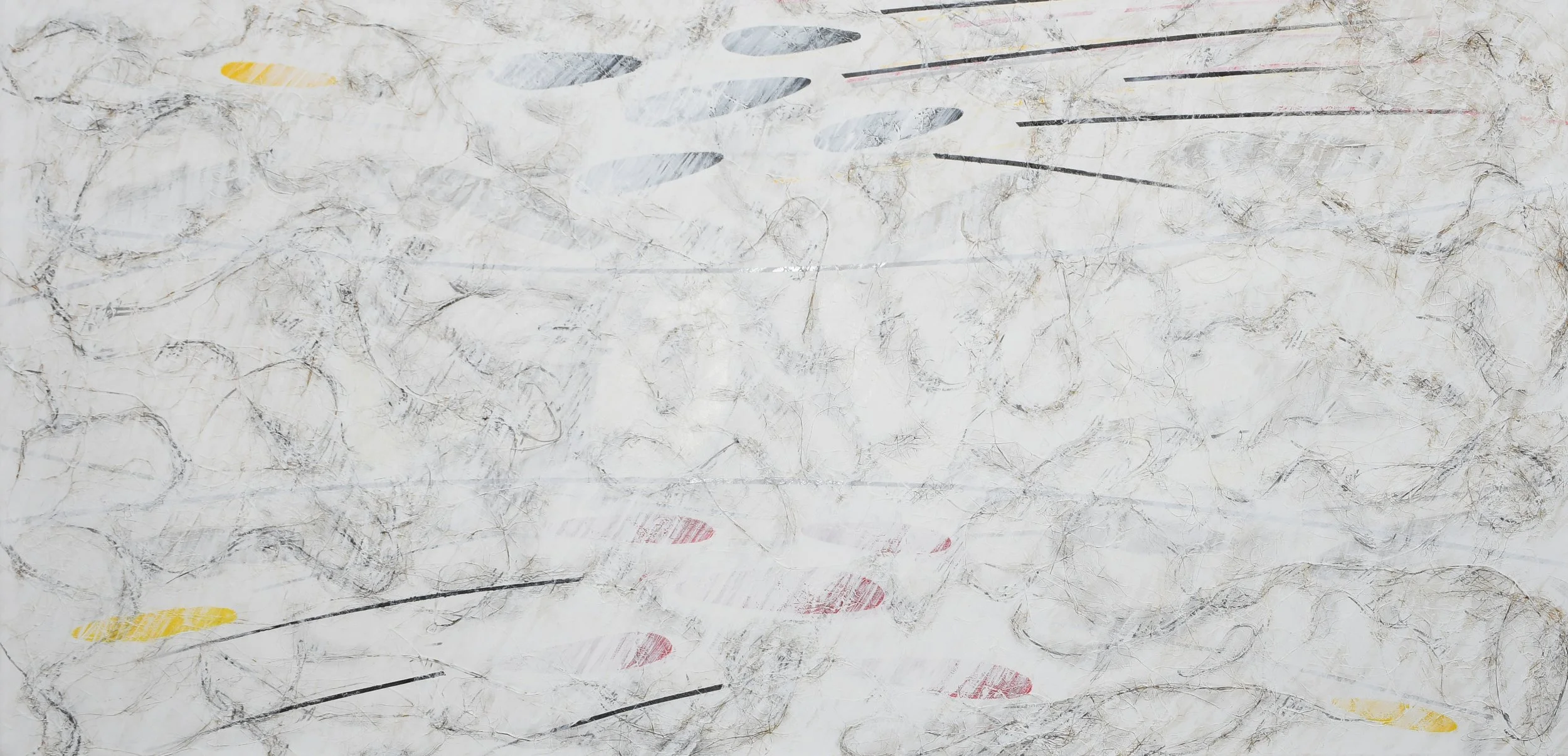 Love,
2026, 140 cm x 70 cm,
Acrylic (Glow-in-the-dark colors) and hemp fiber on canvas