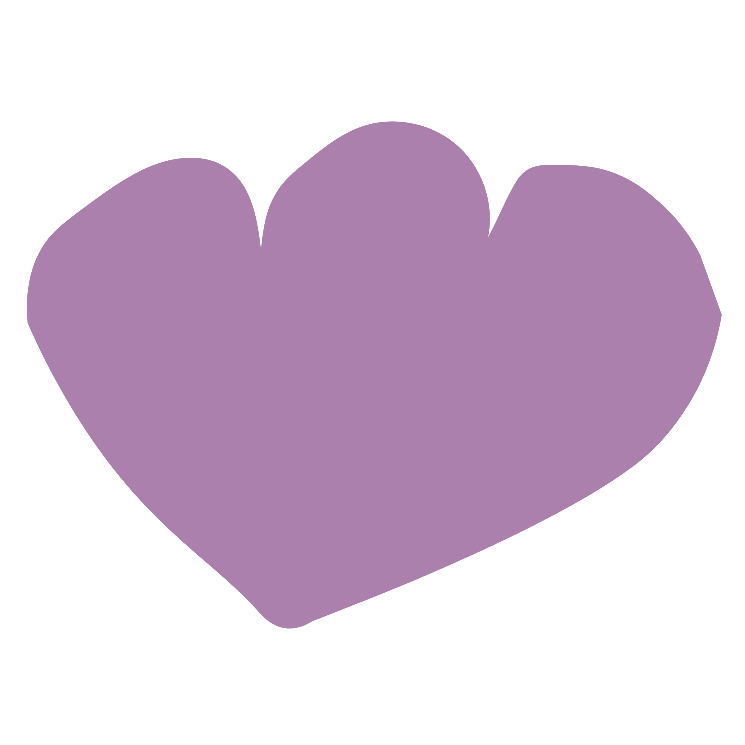 A purple abstract shape with black background, resembling mountains or waves.
