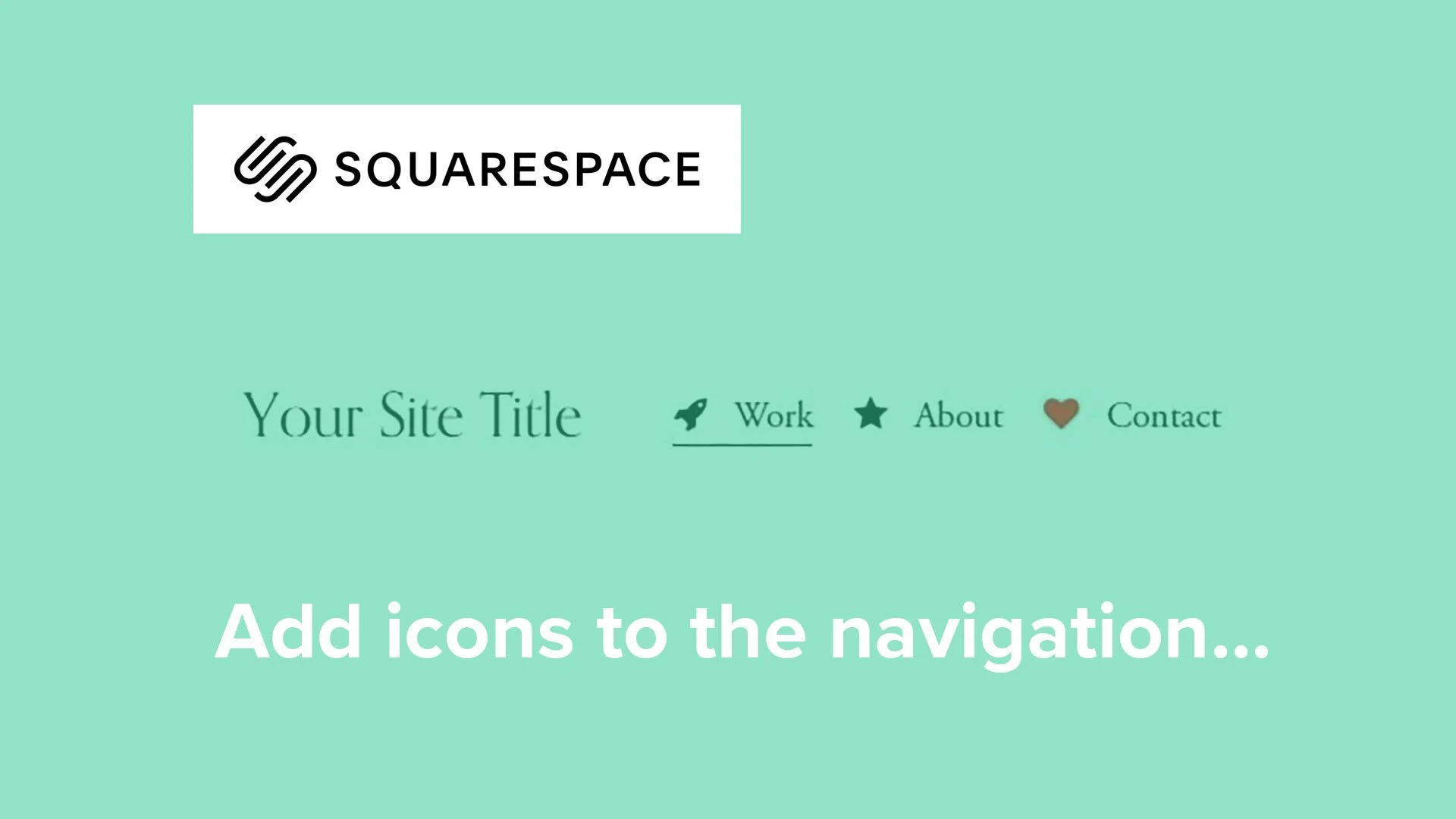 Add custom icons to Squarespace navigation