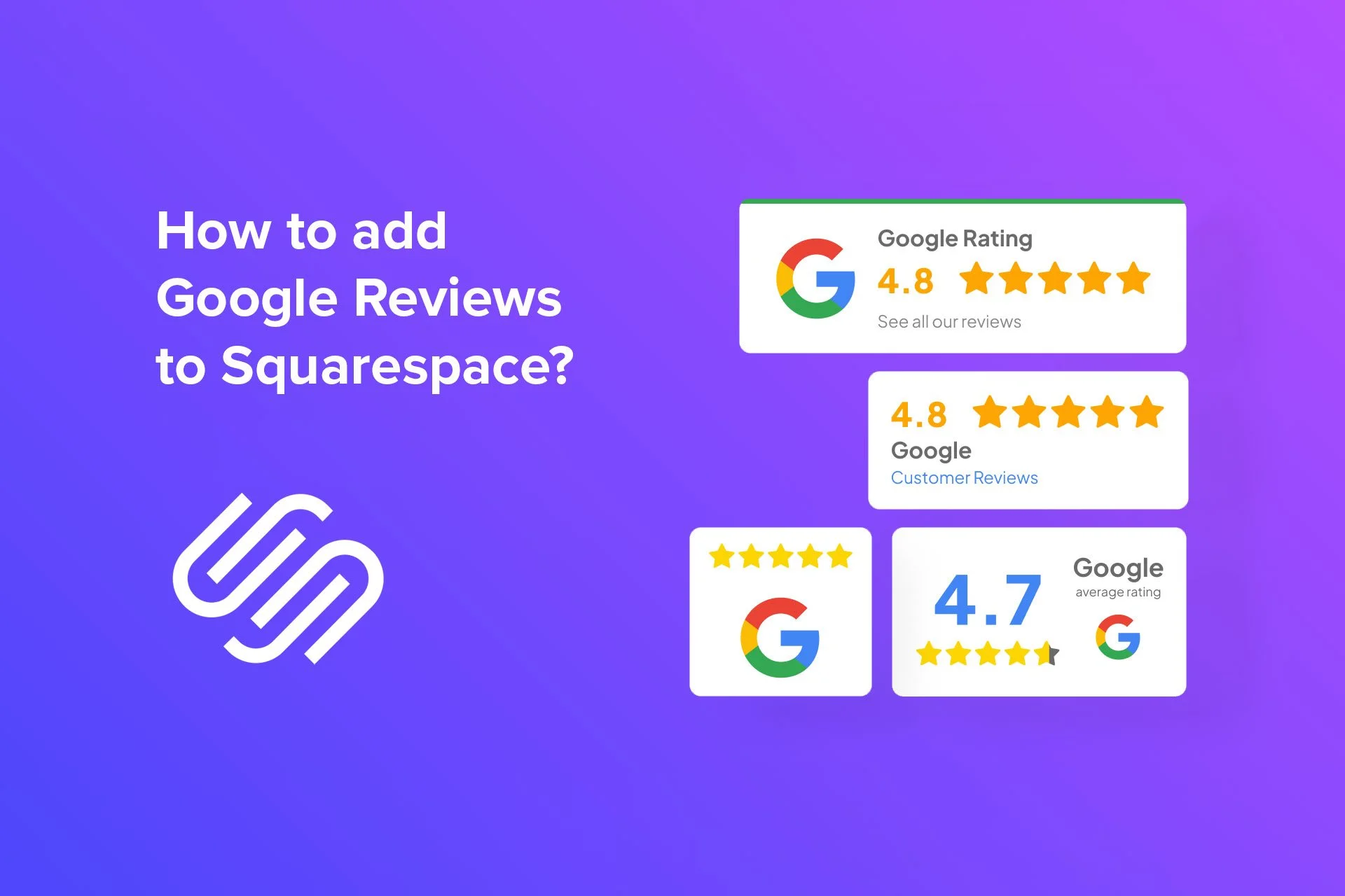 How to add Google Reviews to your Squarespace website