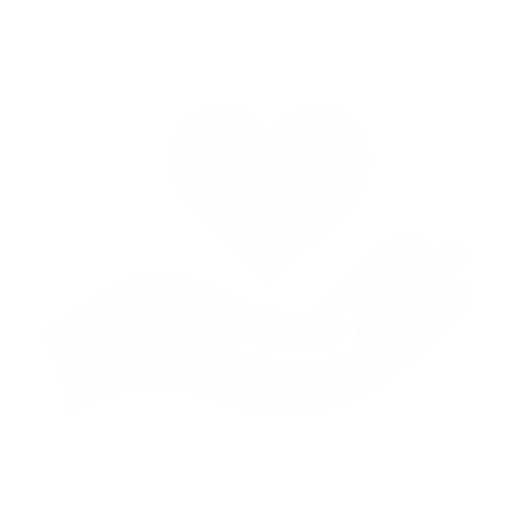 An outline drawing of a hand holding a heart., TrueCares Iconic Logo.
