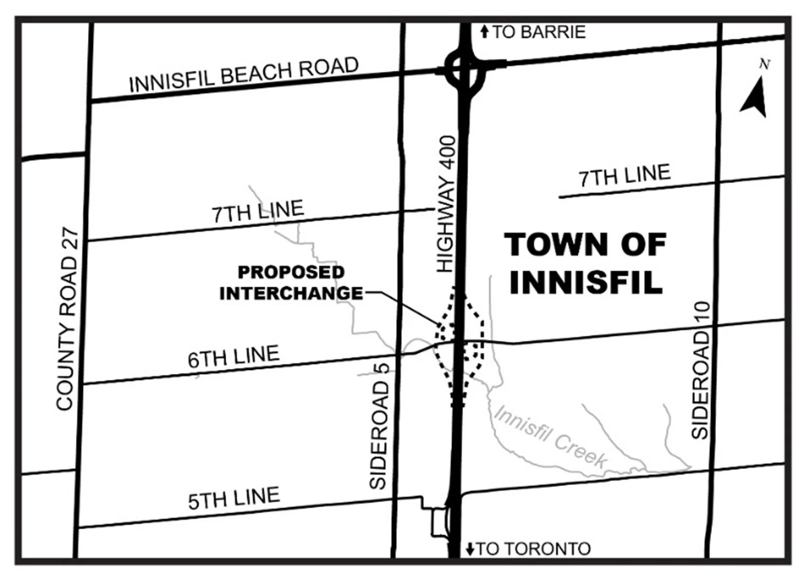 A image of the map showing the study area