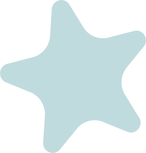 Light blue star-shaped object on a black background.