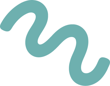 A light blue, wavy line on a white background.