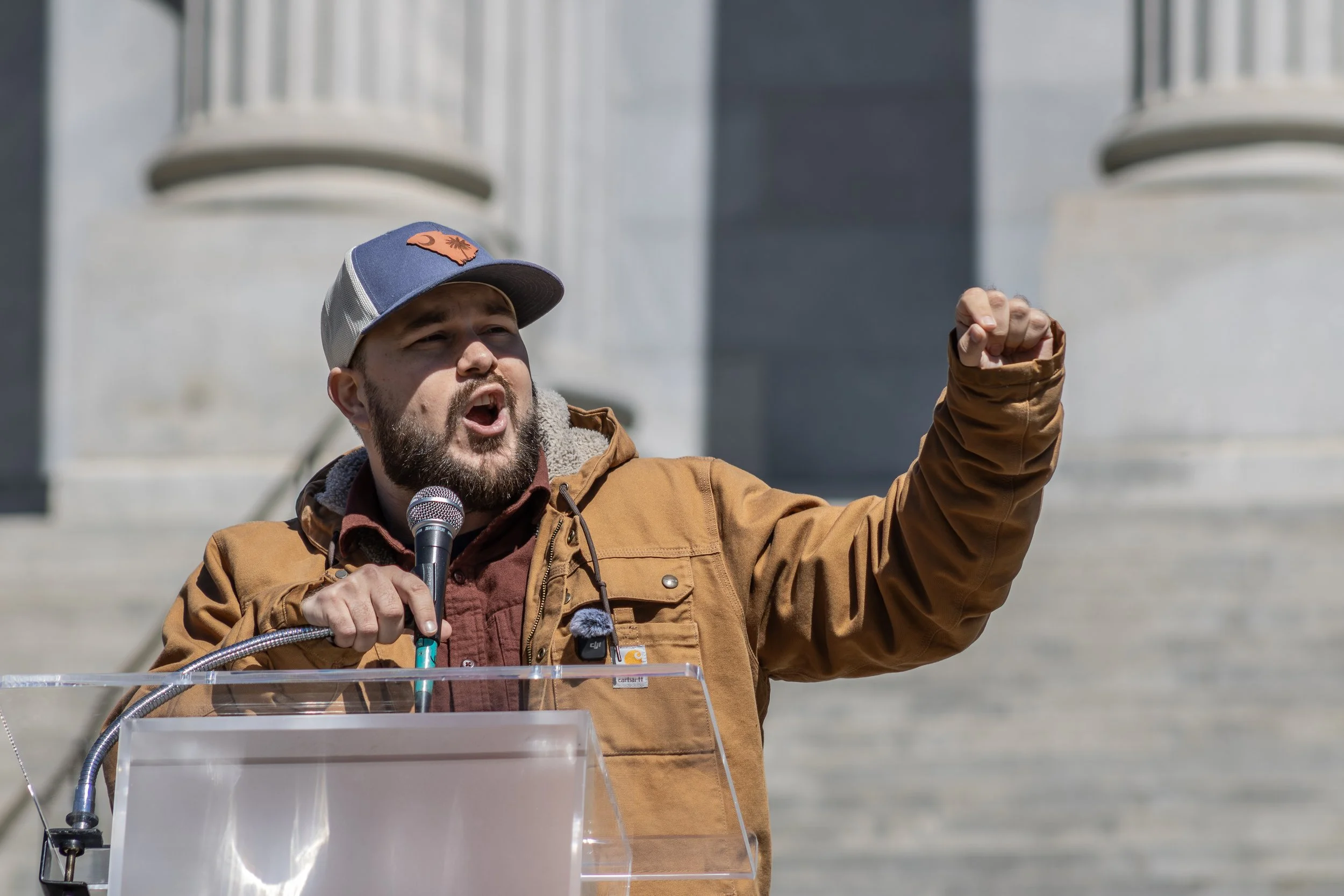 Matt Fulmer gives a powerful speech at March 28’s No Kings Protest in Columbia, South Carolina.