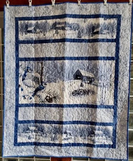 Blue Jays (flannel) 45" x 54"
