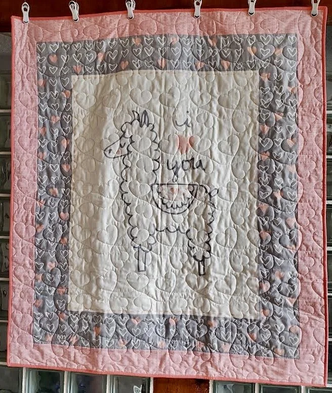 Llama.2 (flannel) 43"x 49"