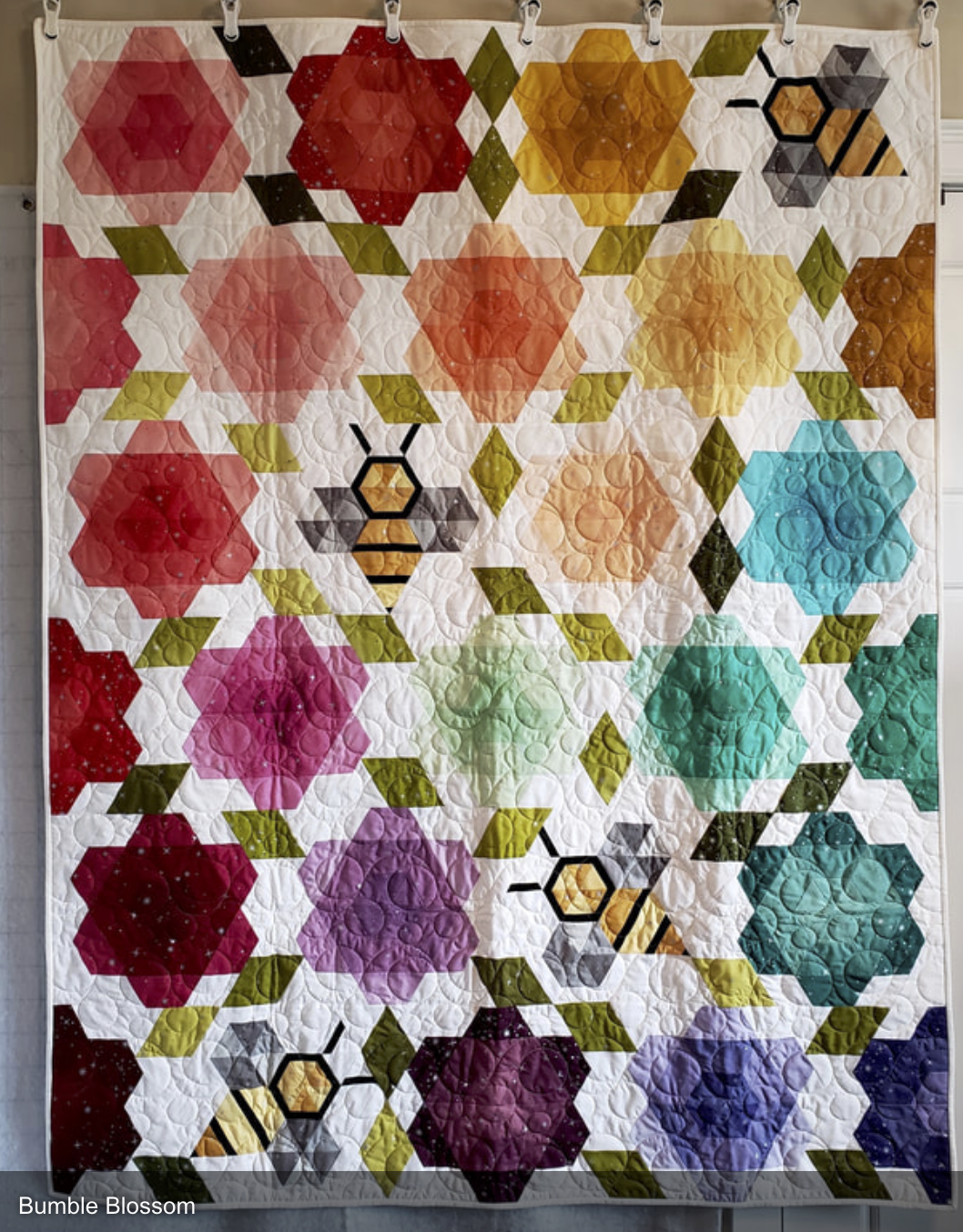 Bumble Blossom 55" x 70"