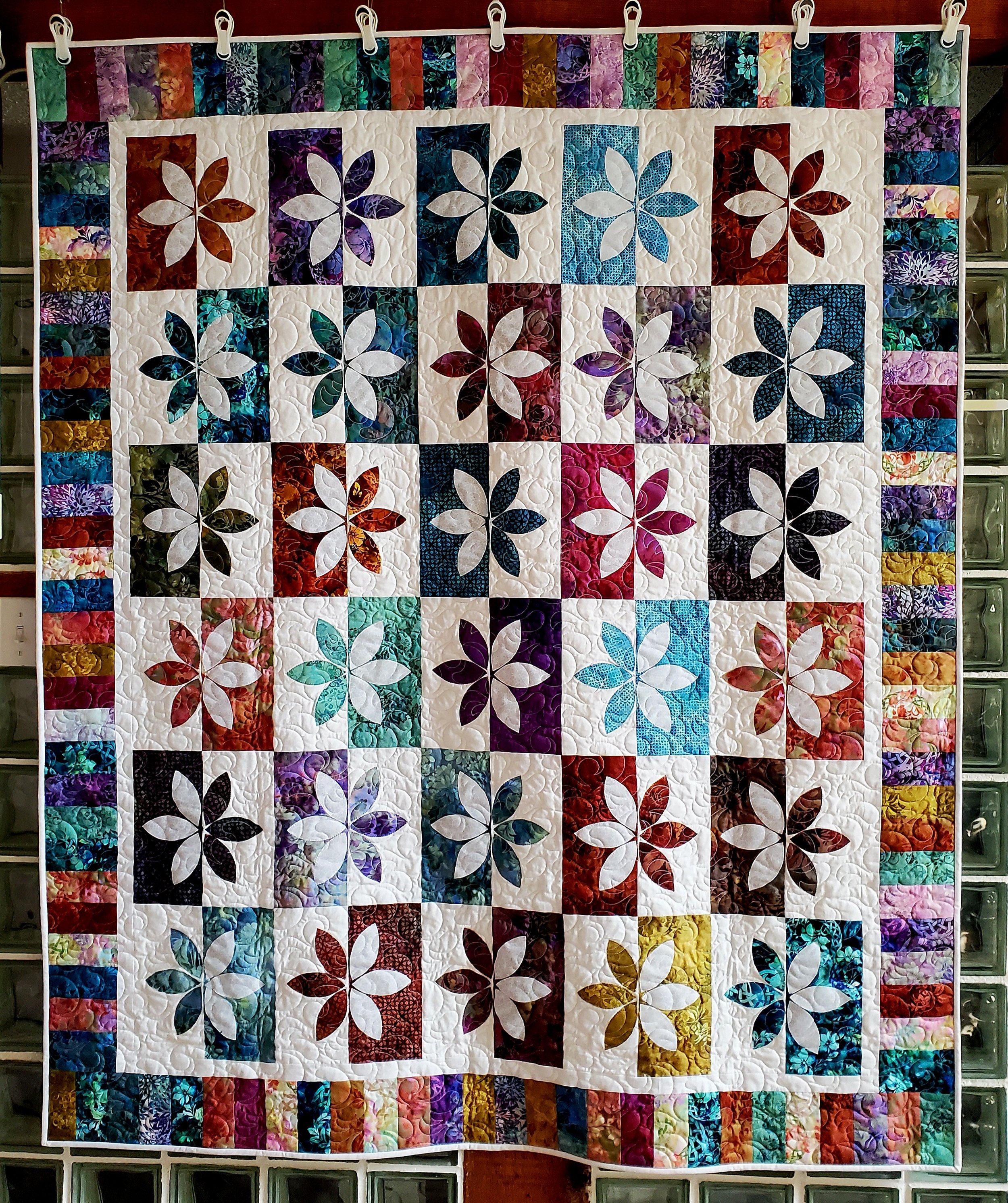 Wallflowers 55" x 66"
