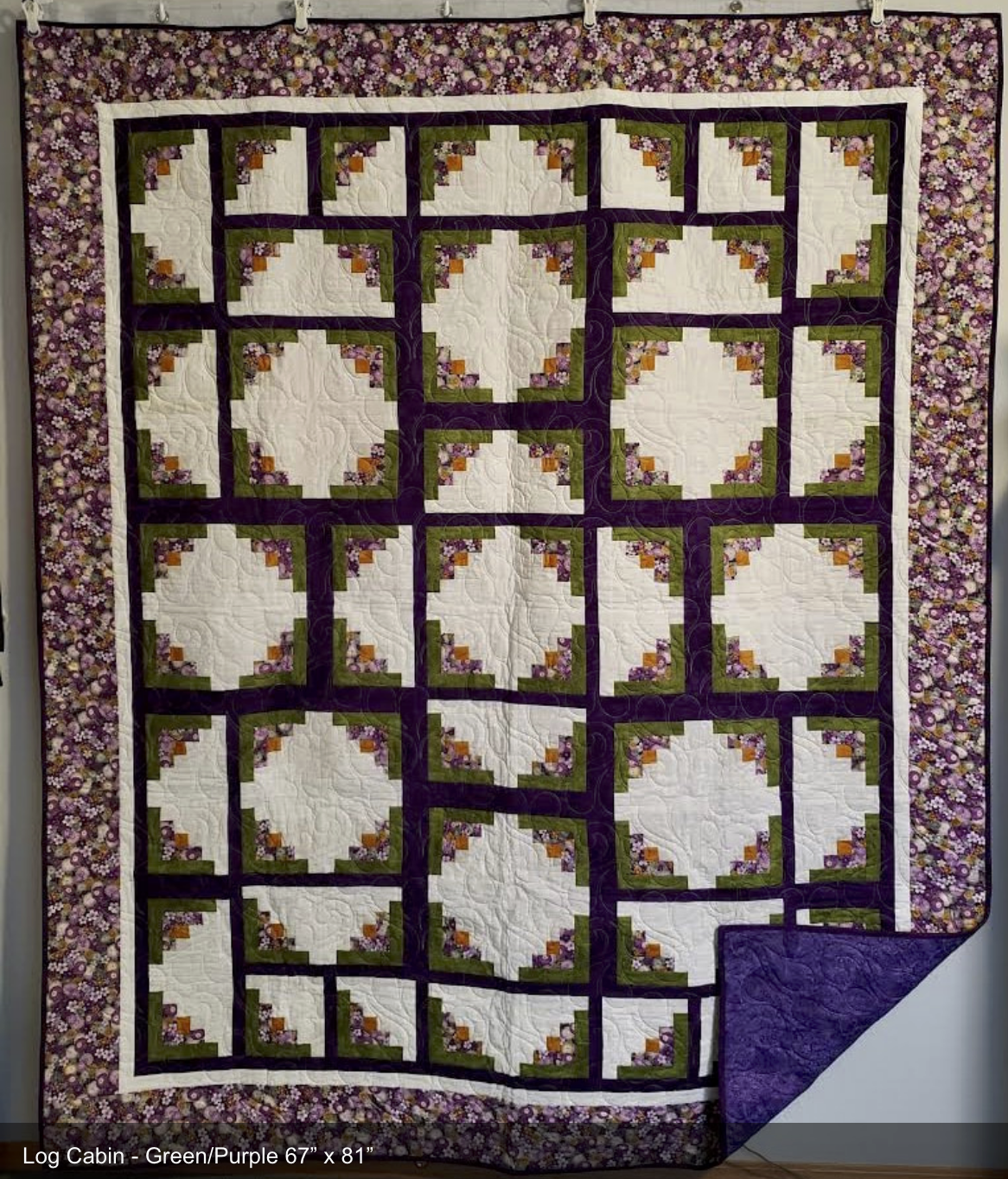 Log Cabin 67" x 81"