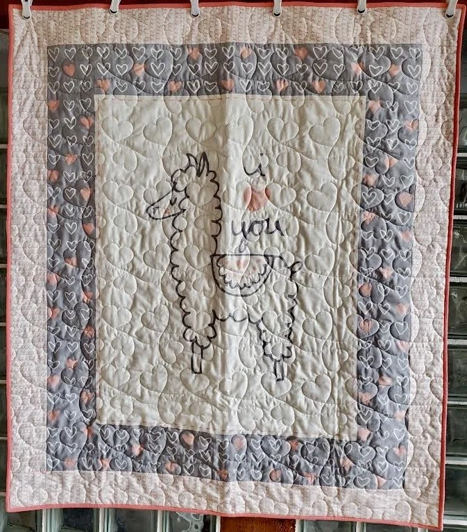  Llama.1 (flannel) 43" x 49"
