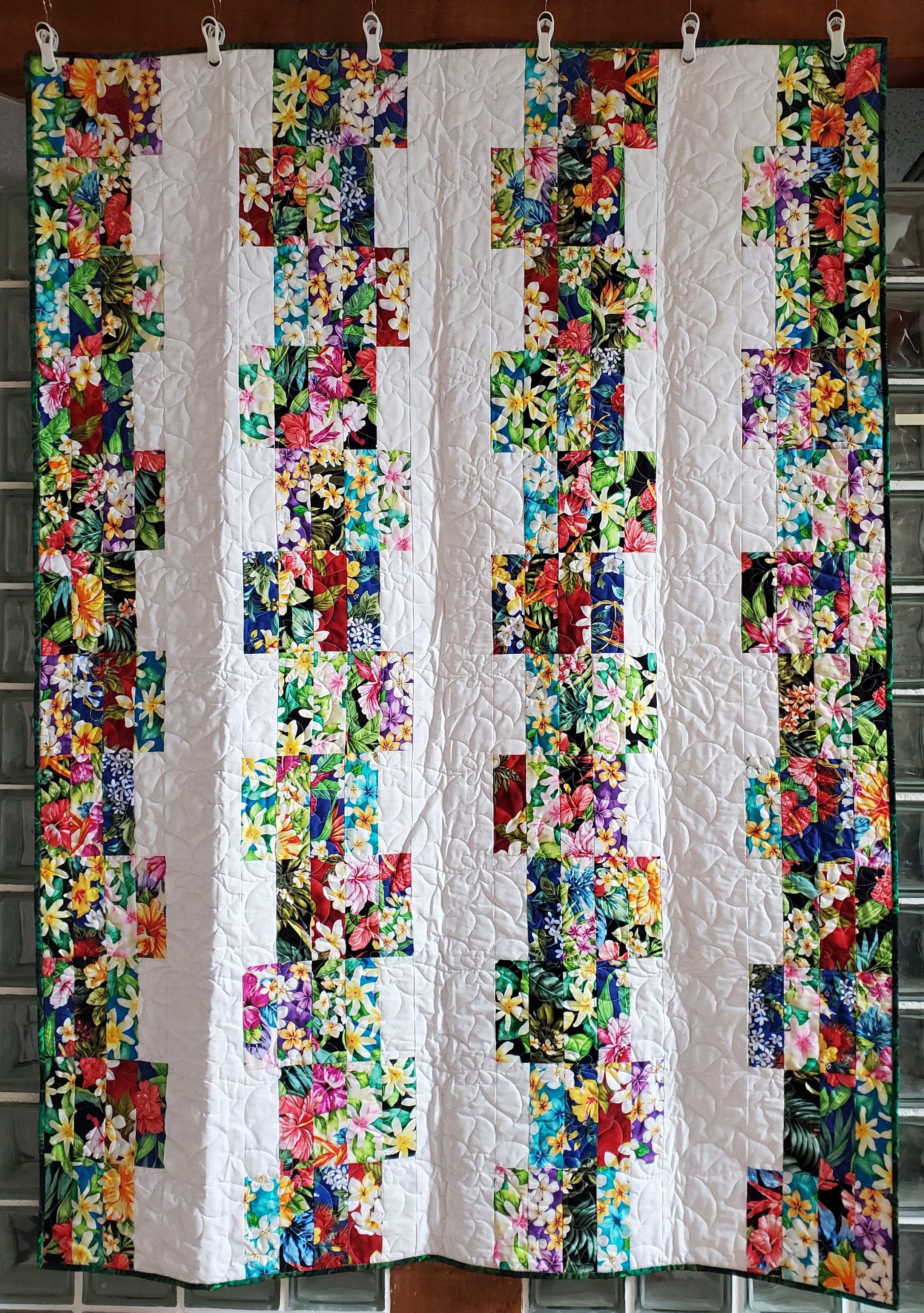 Hawaiian Flowers.2  50" x 70" 