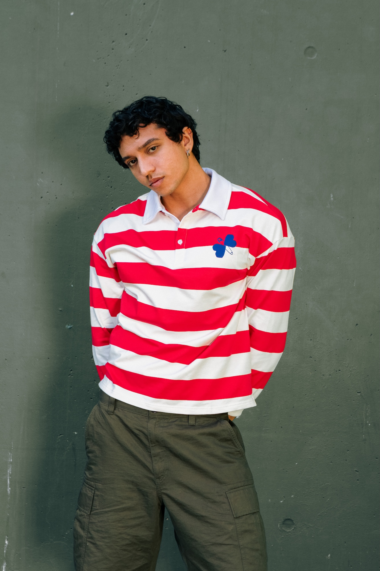 'Hearts' ¾ Sleeve Polo
