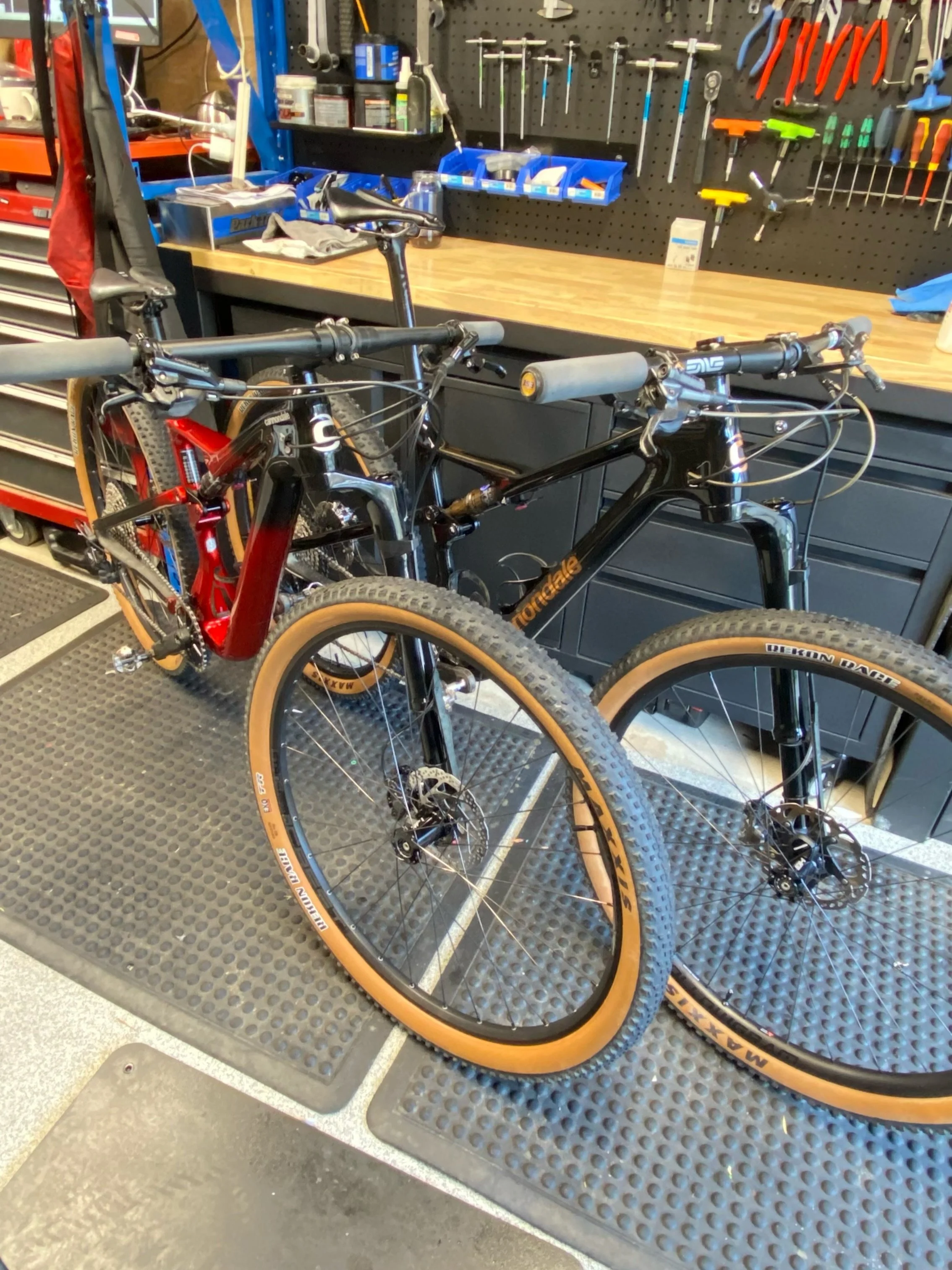 Double Dales 👀 

Both in for a Basic Service and chain waxing. 

The &ldquo;Basic Service&rdquo; is great for keeping your bike running smooth and looking sharp between your major service intervals. Add-on service items, like chain waxing, enhance t