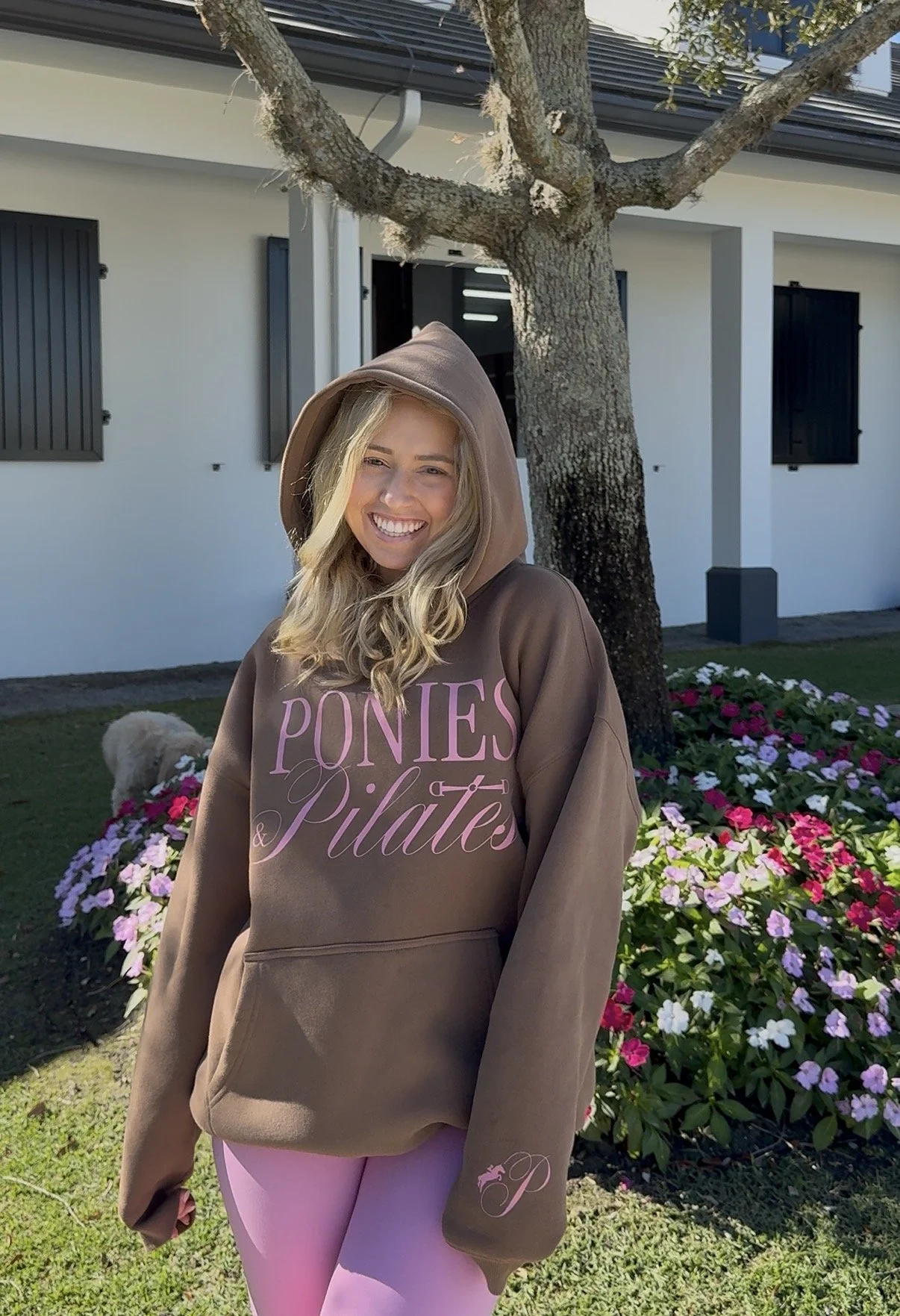 Baron de Ley Brown Ponies & Pilates Hoodie
