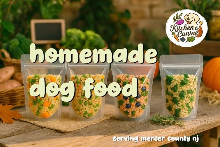 Real food. Real nutrition. Crafted by chefs, balanced for dogs.
Every ingredient in Kitchen to Canine meals has a purpose &mdash; from protein-rich meats to nutrient-dense vegetables and healthy oils. 🥩🥦🐾
Small-batch, home-cooked, and made with lo
