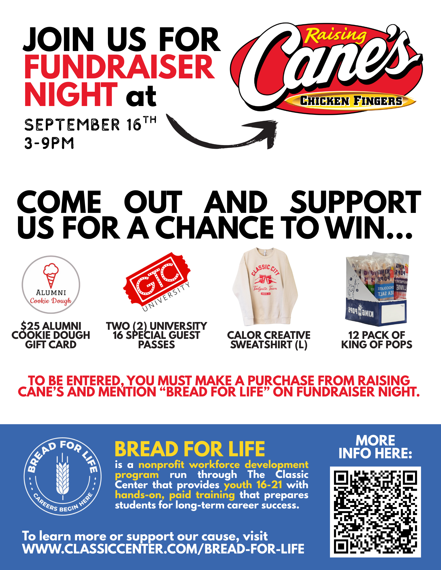 Bread for Life Fundraising Flyer