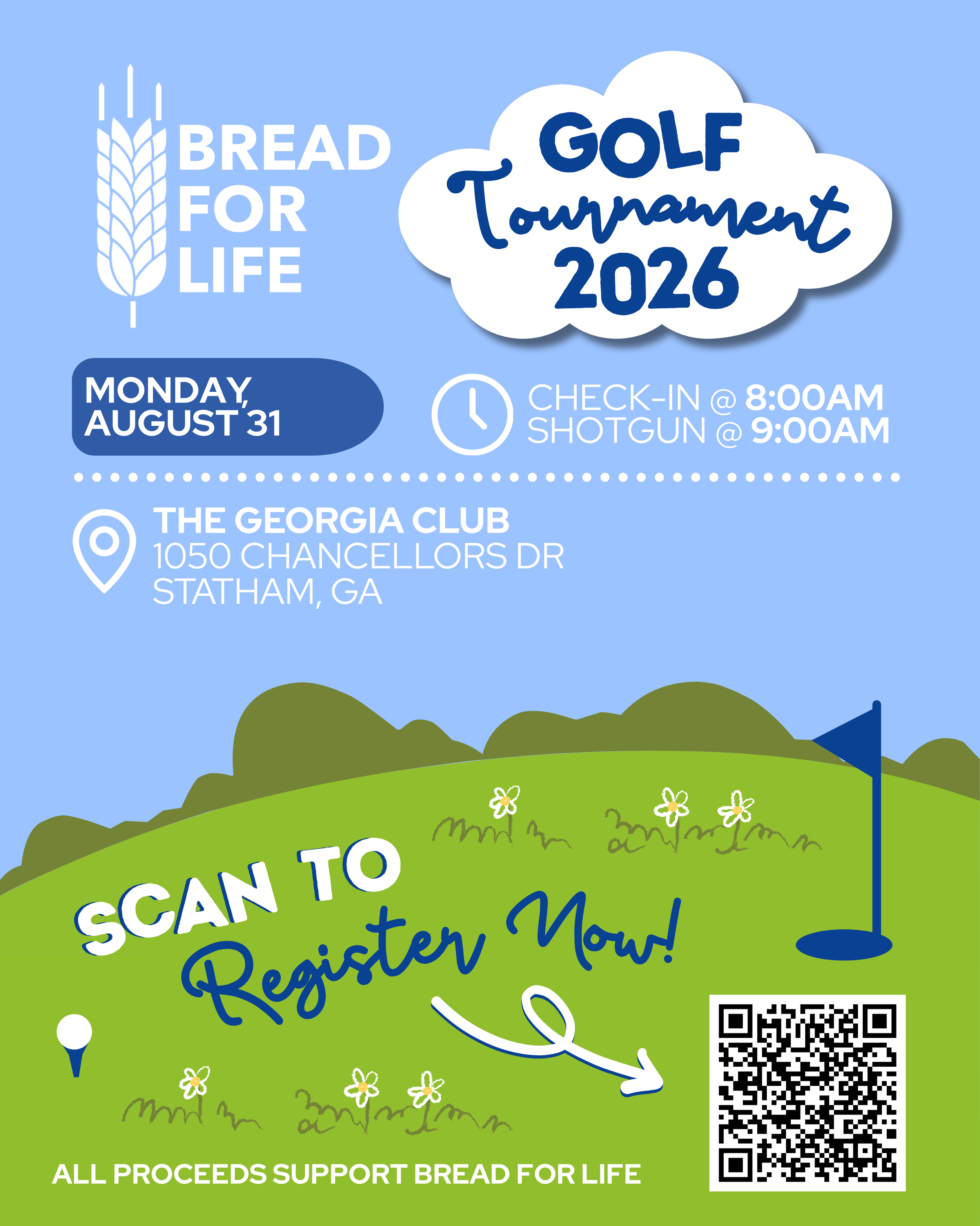 Bread for Life Golf Tournament Flyer 2026