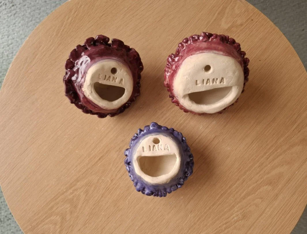 Set of 3 pink, purple and maroon warratah flowers back.jpg