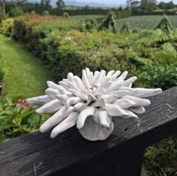 Spikey white statement dahlia deck.jpg