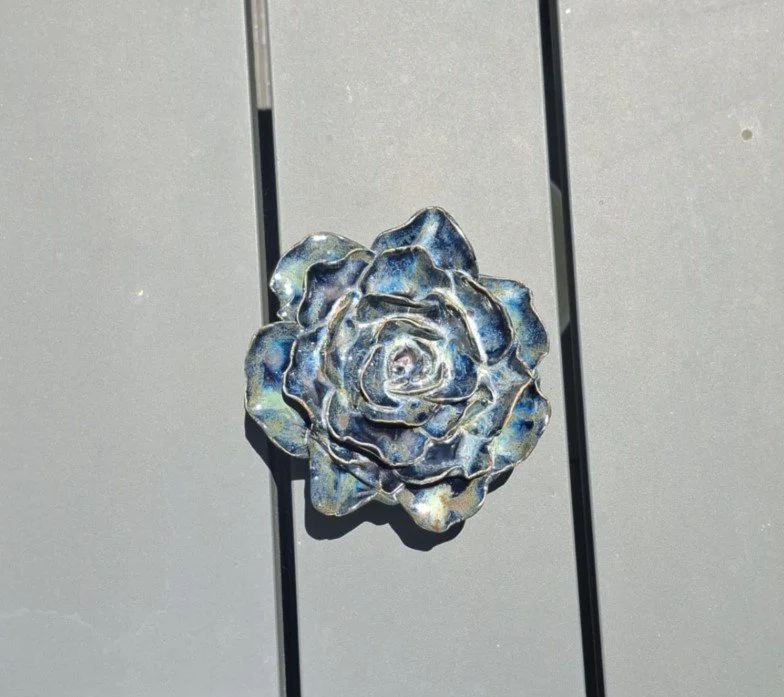 Black, blue & green Rose