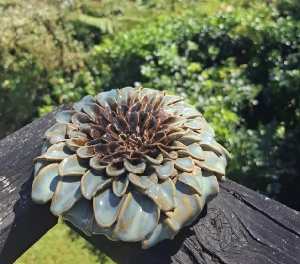 Textured torquiose & ancient copper dahlia outside.jpg