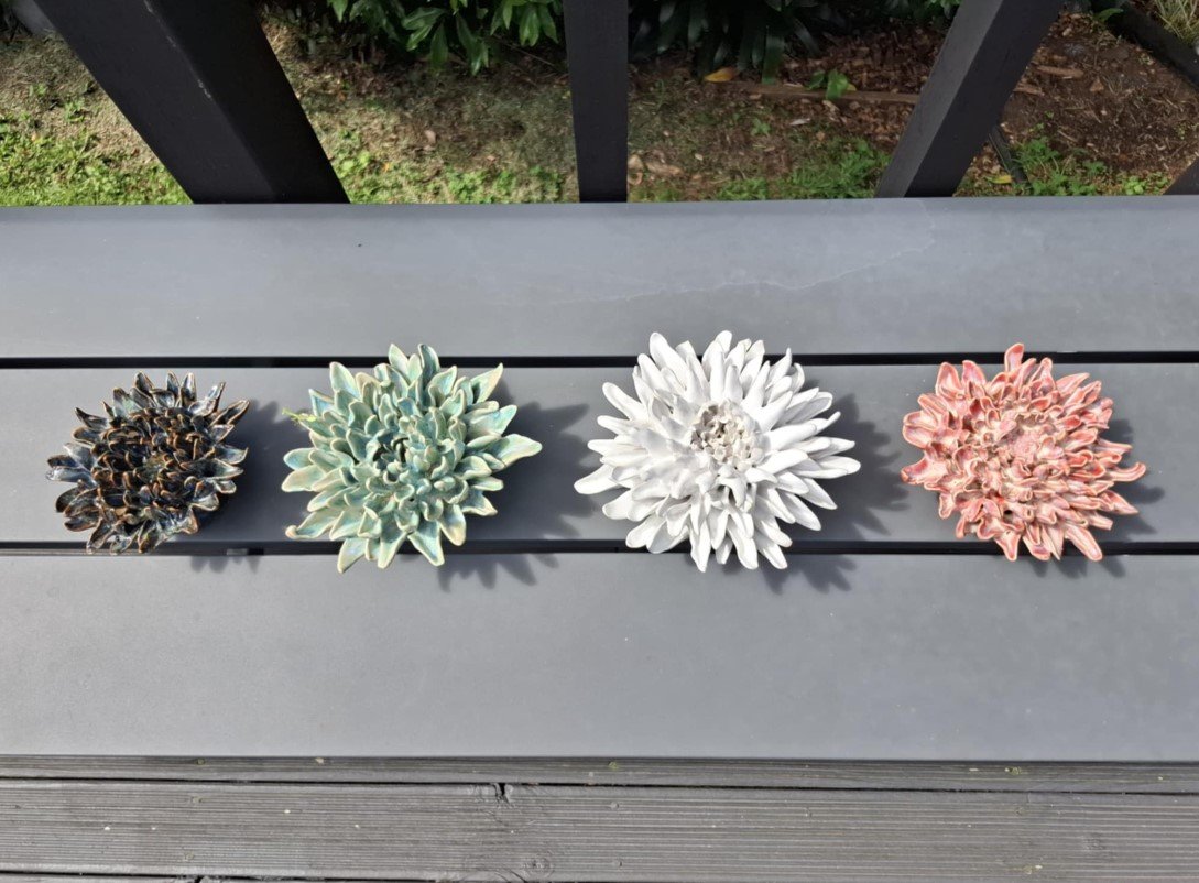 Spikey dahlia collection bench.jpg