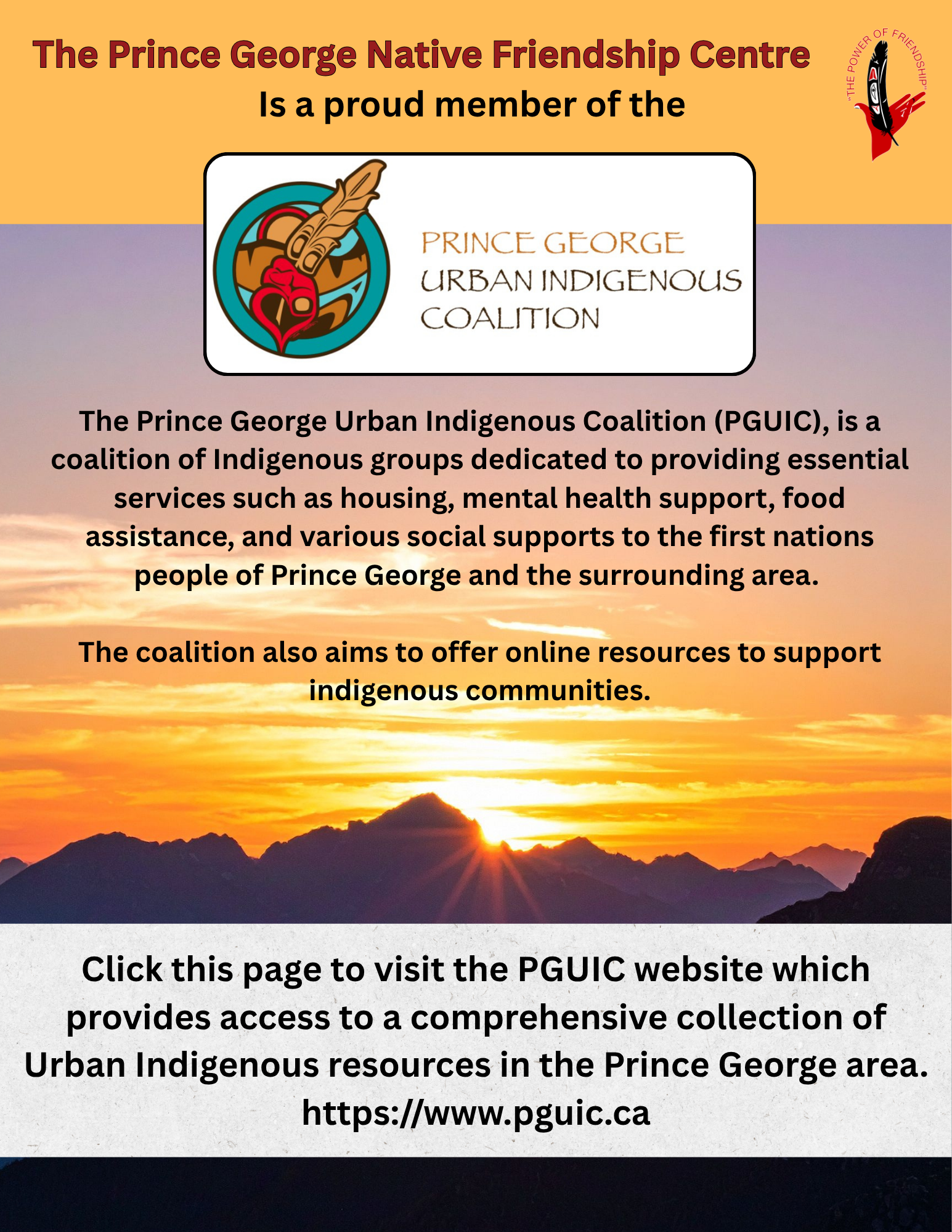 Prince George Urban Indigenous Coalition (PGUIC)