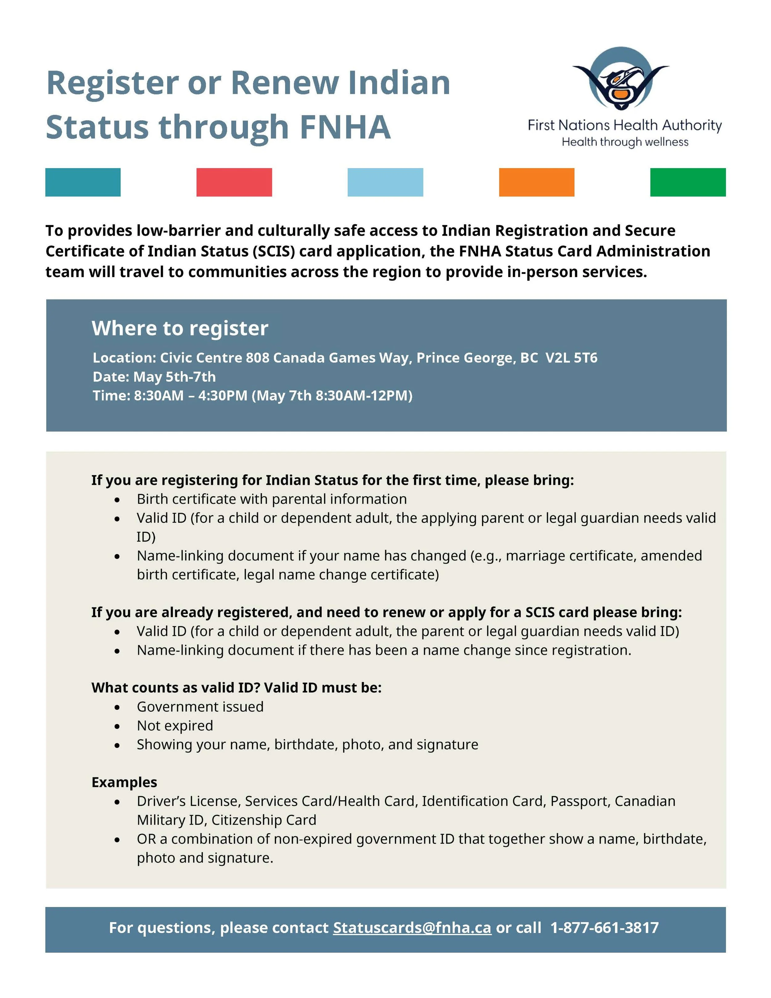 Register or Renew Your Indian Status 