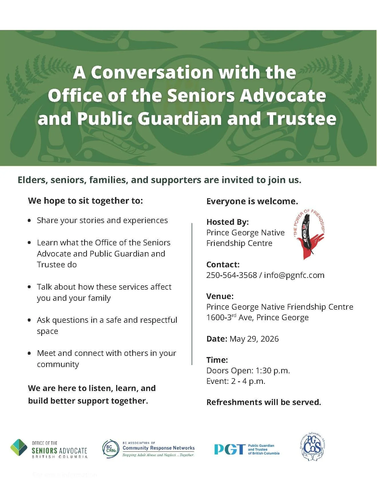 Join the Conversation – Seniors &amp; Family Support