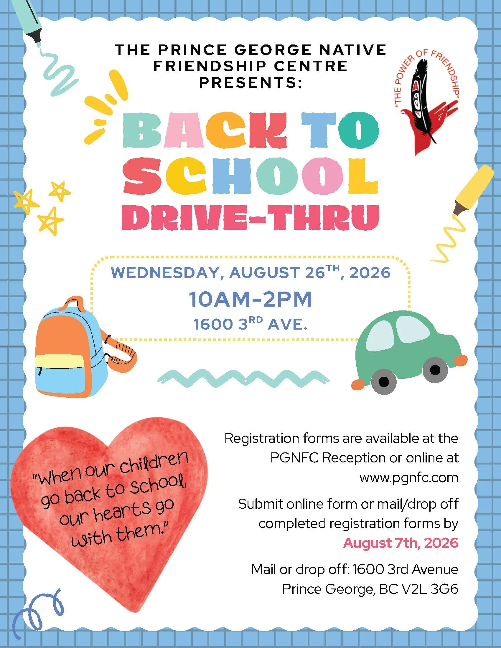Back to School Drive-Thru – August 26, 2026