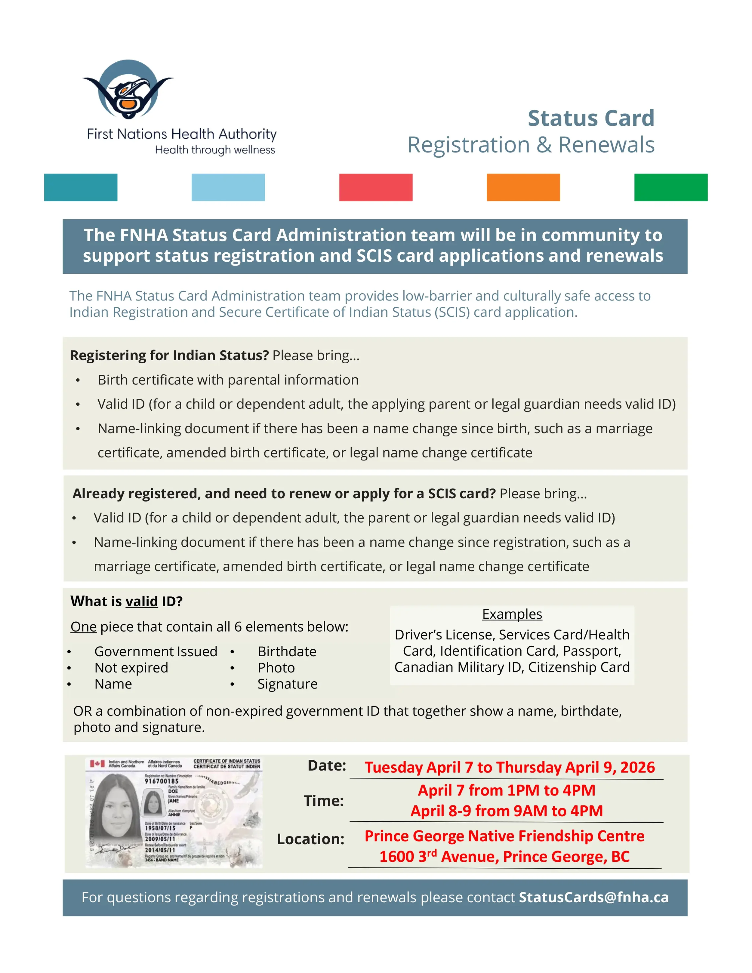 2026-04-07 FNHA Status Card Poster