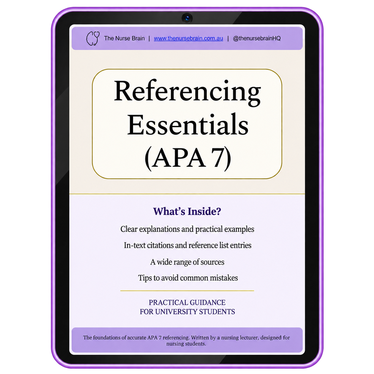 Referencing Essentials (APA 7)