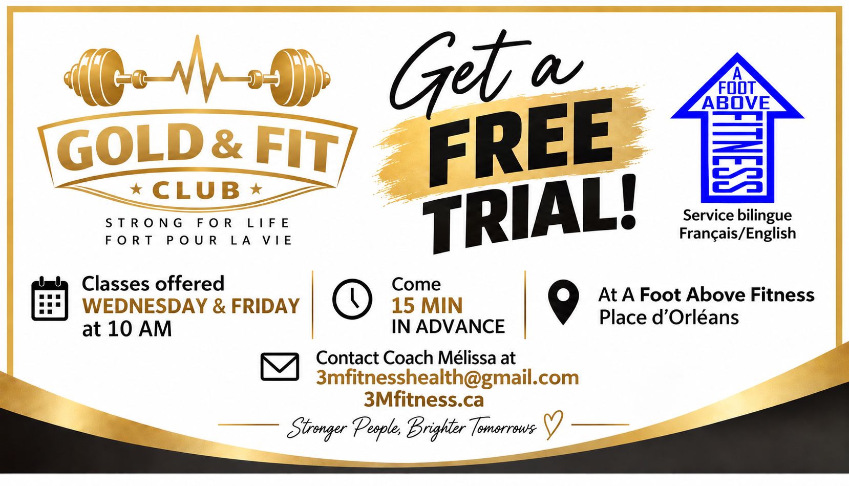 Gold & Fit Club, 1st class trial FREE