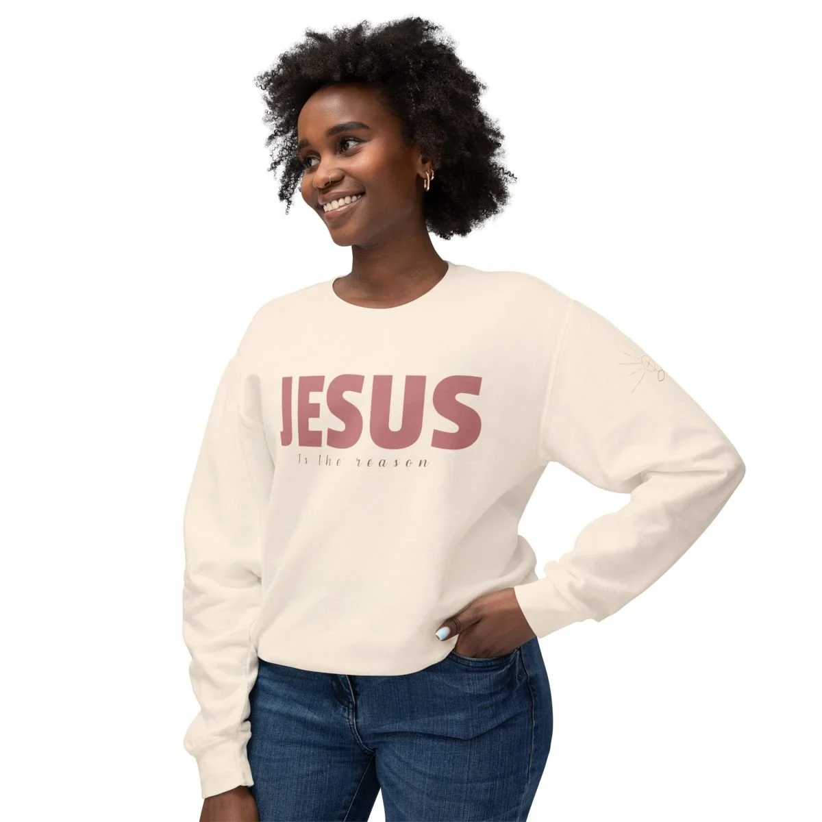 Jesus Is The Reason Crewneck Sweatshirt — Catch of Grace Co