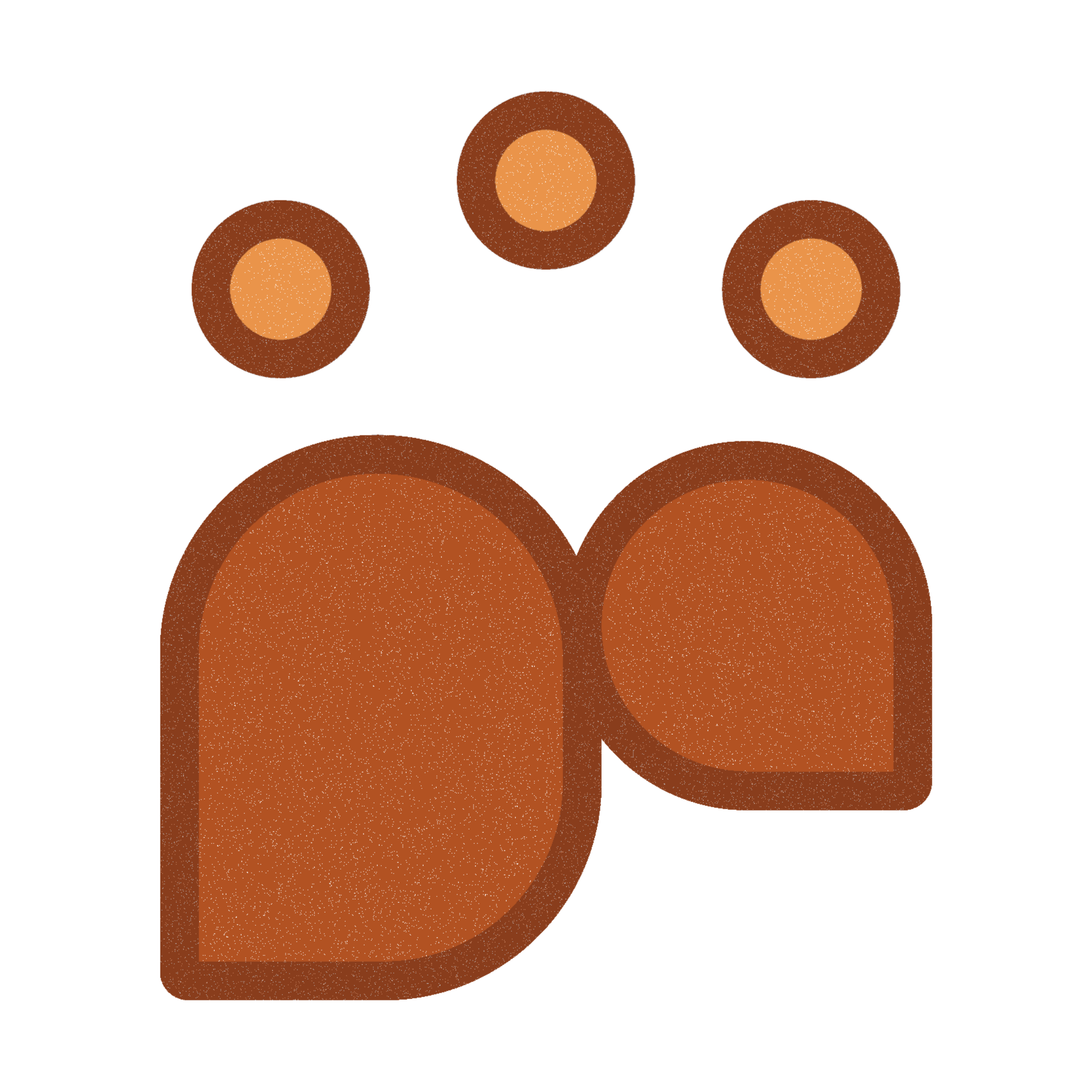 Abstract icon of three figures representing the trusted therapy team at Hablemos Hoy Therapy.