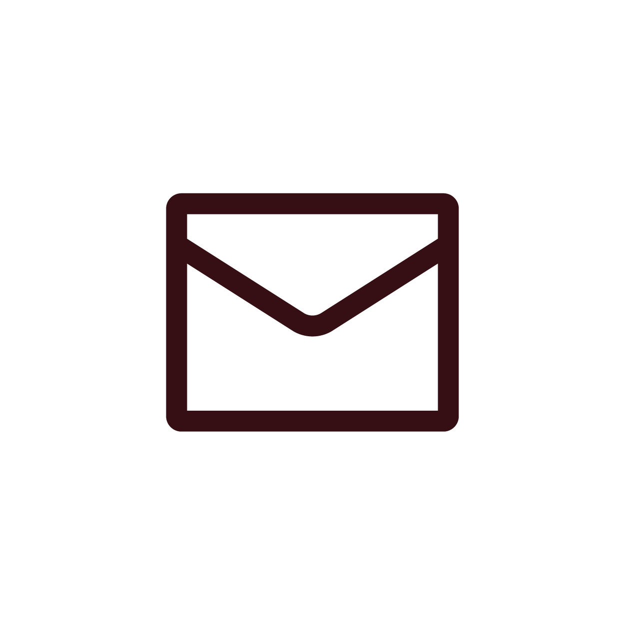Envelope icon indicating email.
