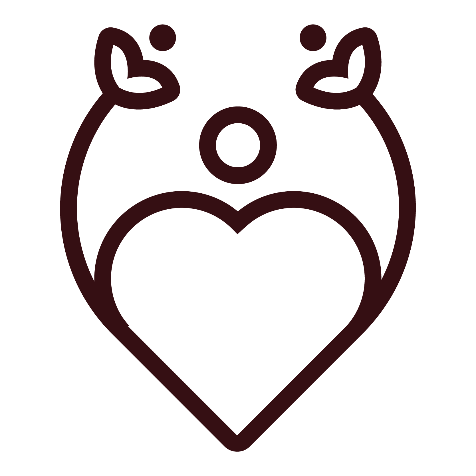 Icon of hands holding a heart symbol, representing crisis support and mental health resources.