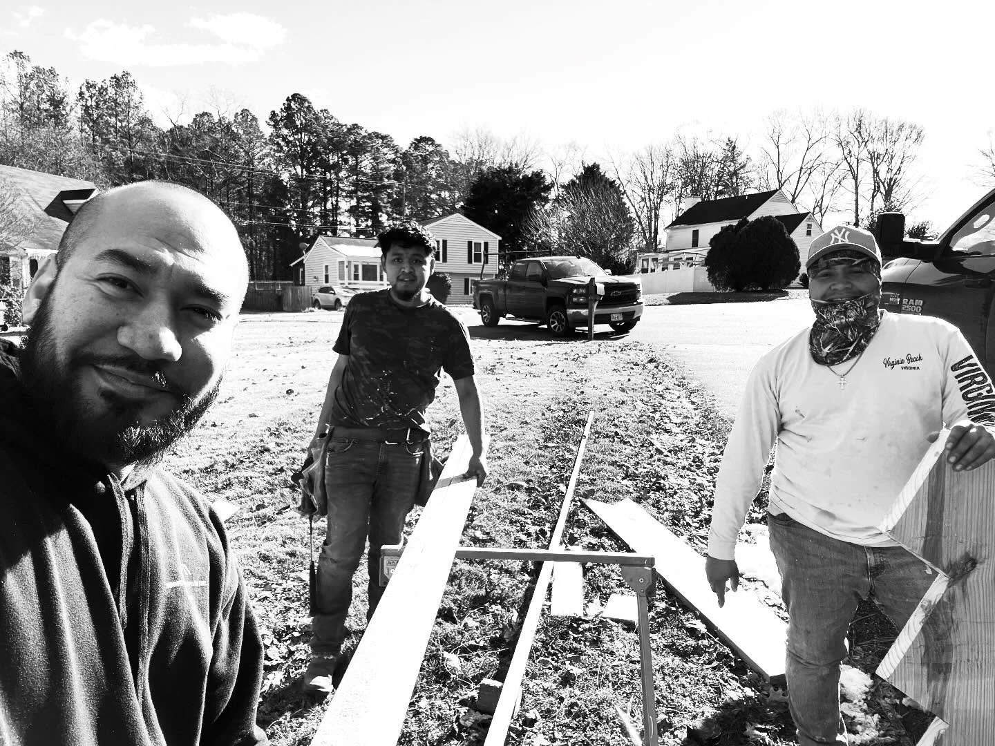 Great day to replace boards on a deck