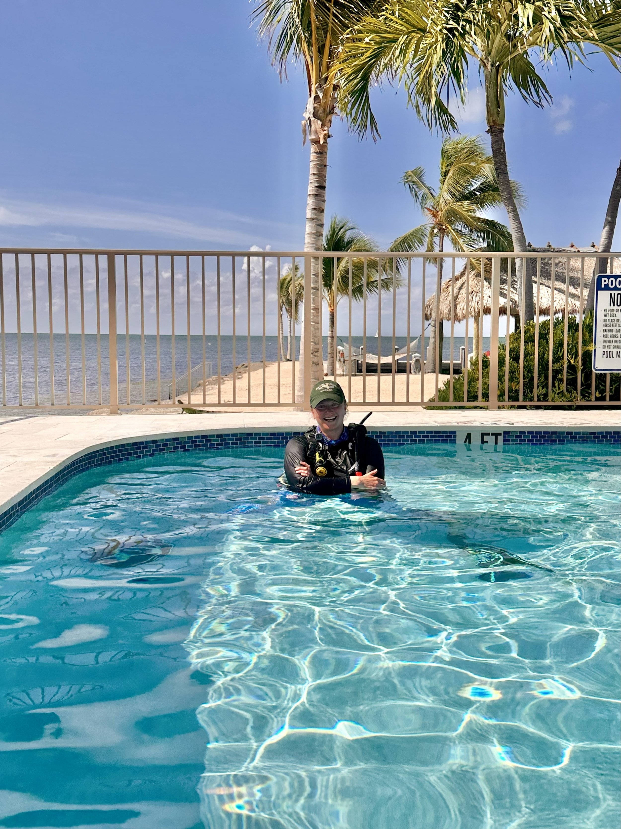 Pool training in the Florida Keys