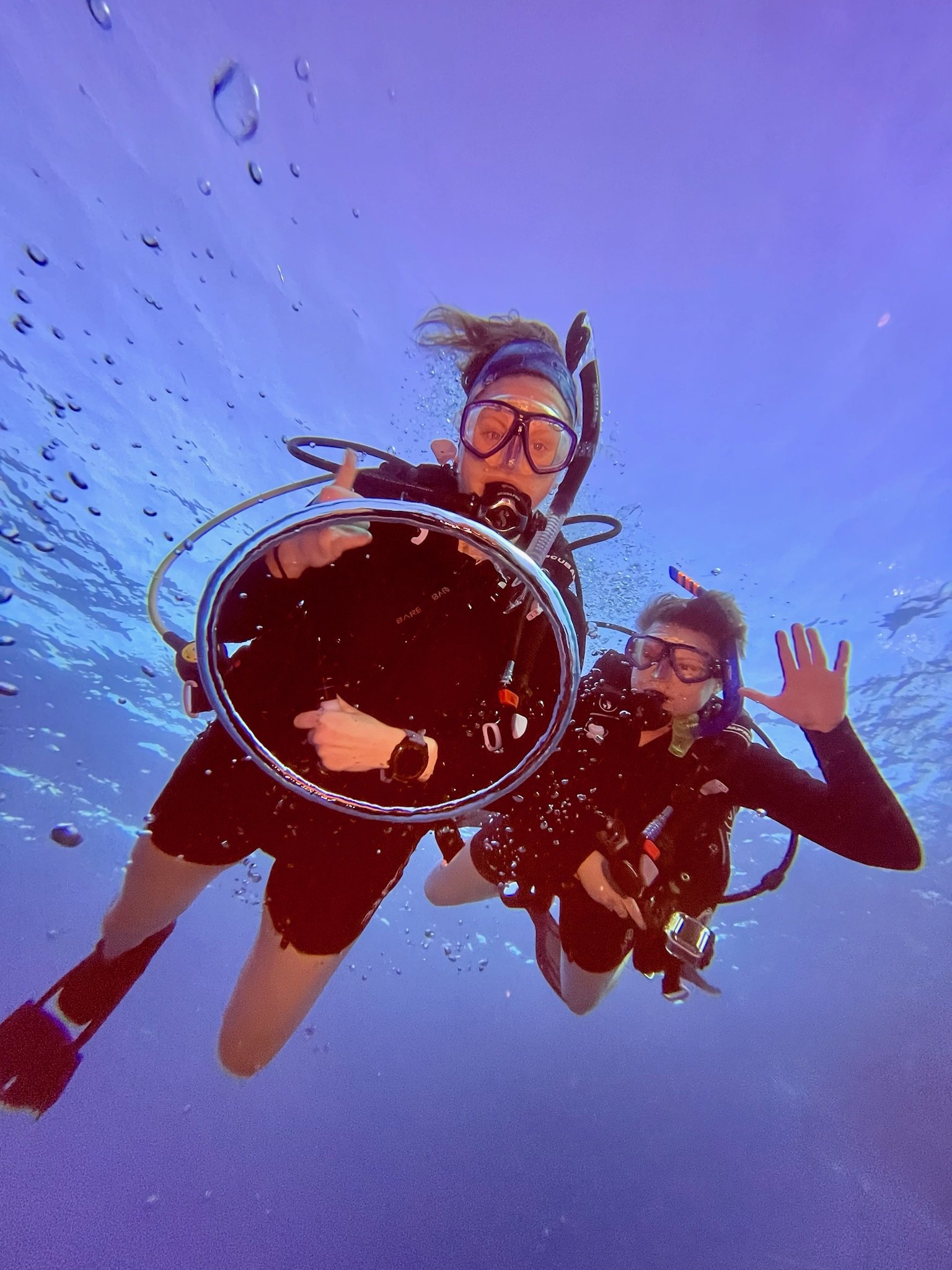 Fun dive with Sam off the Big Island of Hawaii
