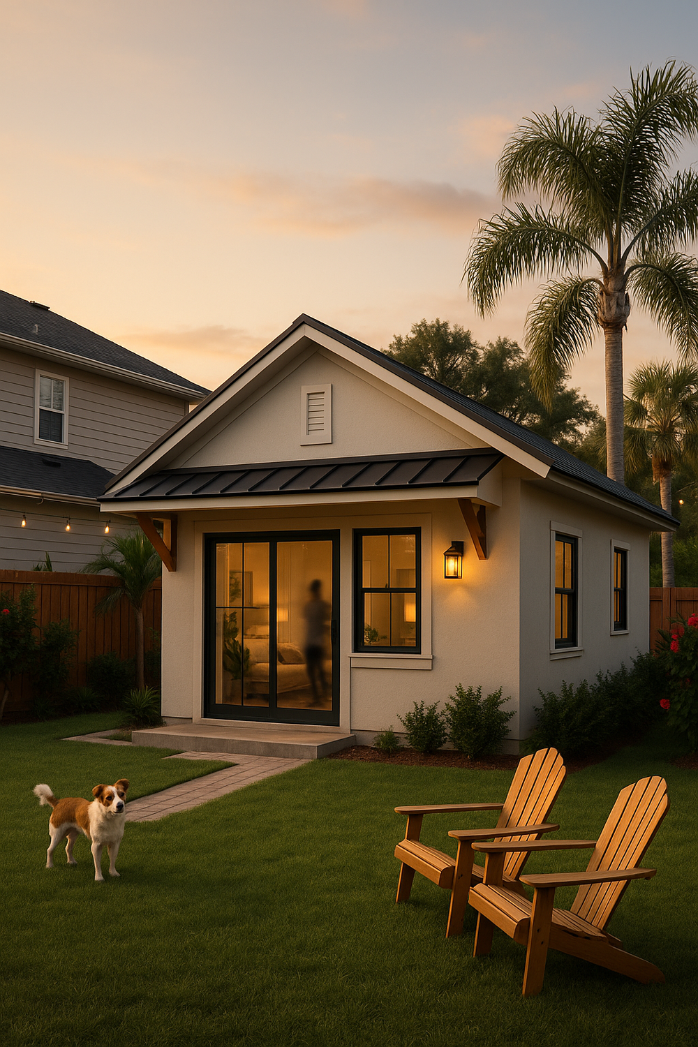 A modern Accessory Dwelling Unit (ADU) built by Domi Homes